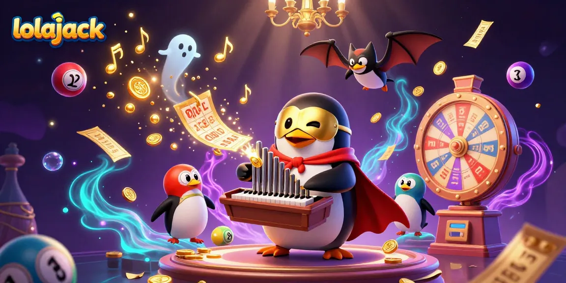 Experience thrilling gaming at lolajack casino with slot reels and colorful elements!