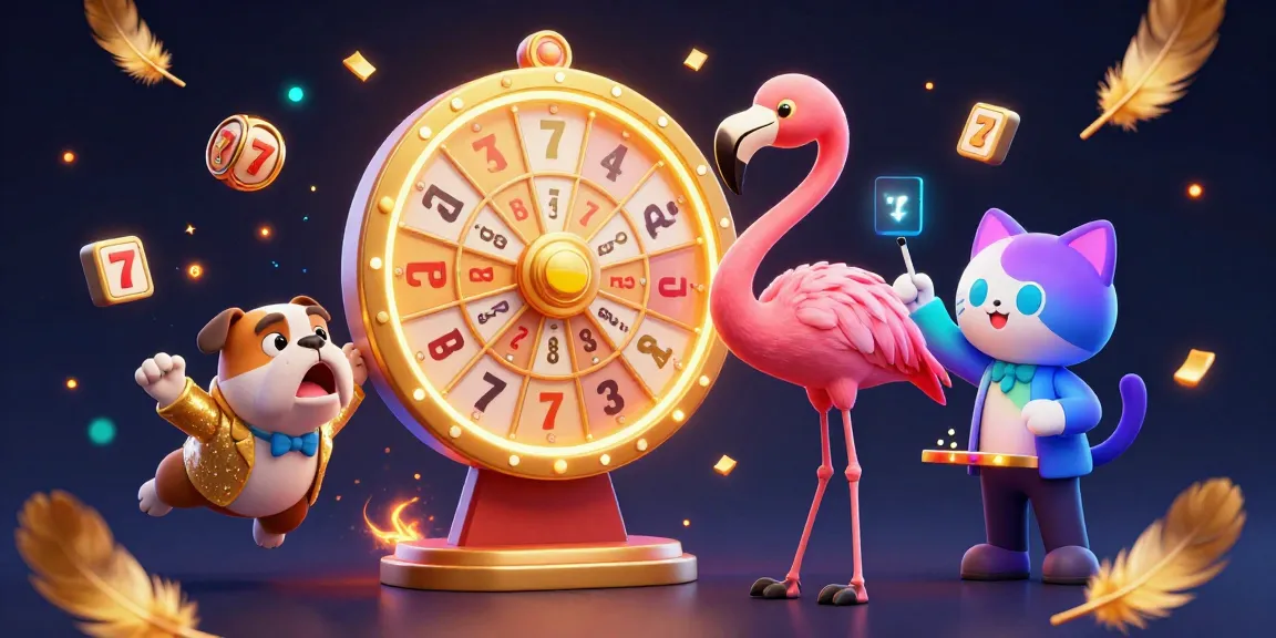 Experience the excitement of Hitclub Chính Thức with a flamingo game show host and vibrant gambling elements.