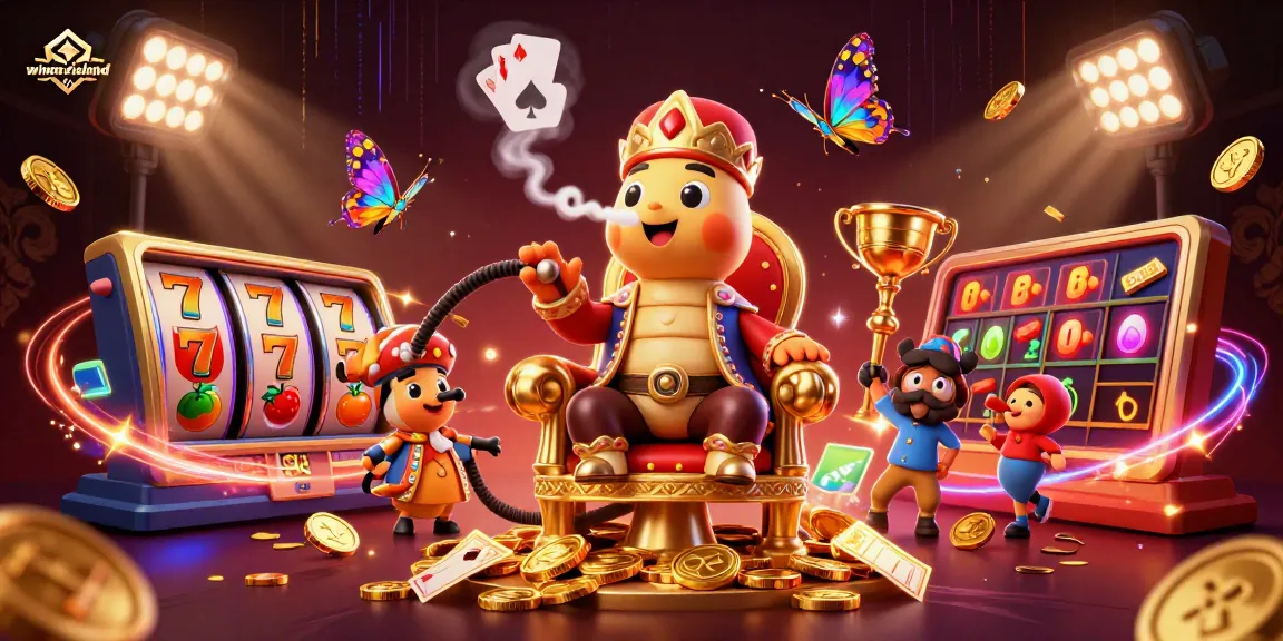 Experience thrilling gameplay at winnerisland with vibrant slot reels and energetic casino elements.